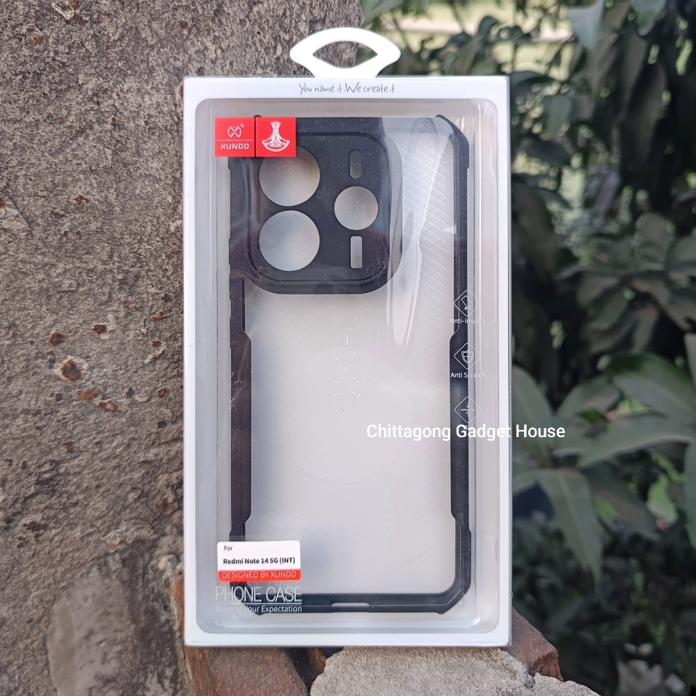 XUNDD Original Case For Redmi Note 14 5G (Int) - Shockproof Protective Armor Back Cover