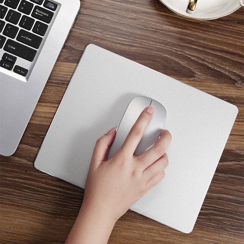HXSJ Metal Mouse Pad Mat Hard Smooth Matte Thin Non-Slip Waterproof Fast and Accurate Control Mousepad for Office Home. 