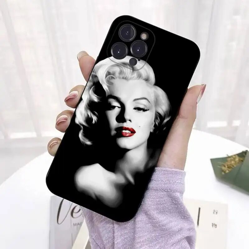 Marilyn Monroe Phone Case For iPhone 8 7 6 6S Plus X SE 2020 XR XS 14 11 12 13 Mini Pro Max Mobile Case. 