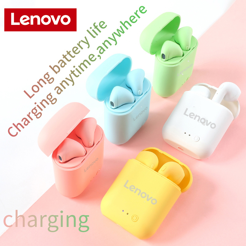 【Ready Stock+FREE Shipping+COD】Handsfree Headset Earphone Bluetooth Doff Inpods Lenovo I12 TWS V5. 