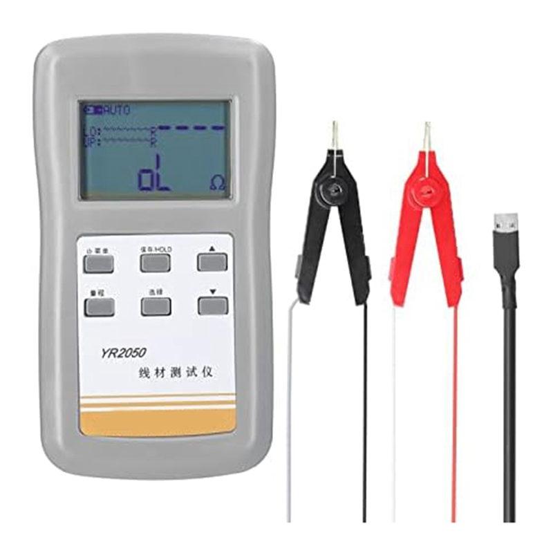 Milliohm Meter, YR2050 4-Wires Milliohm Meter Wireline Current Detecting Low Resistance Micro-Resistance Meter Tester Easy Install