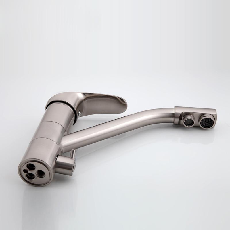 FRAP F4321-5 Kitchen Water Purification 360 Degree Rotation Single Handles Sink Faucet. 