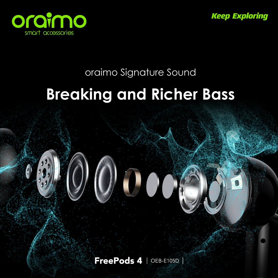 FreePods 4 ANC True Wireless Earbuds. 