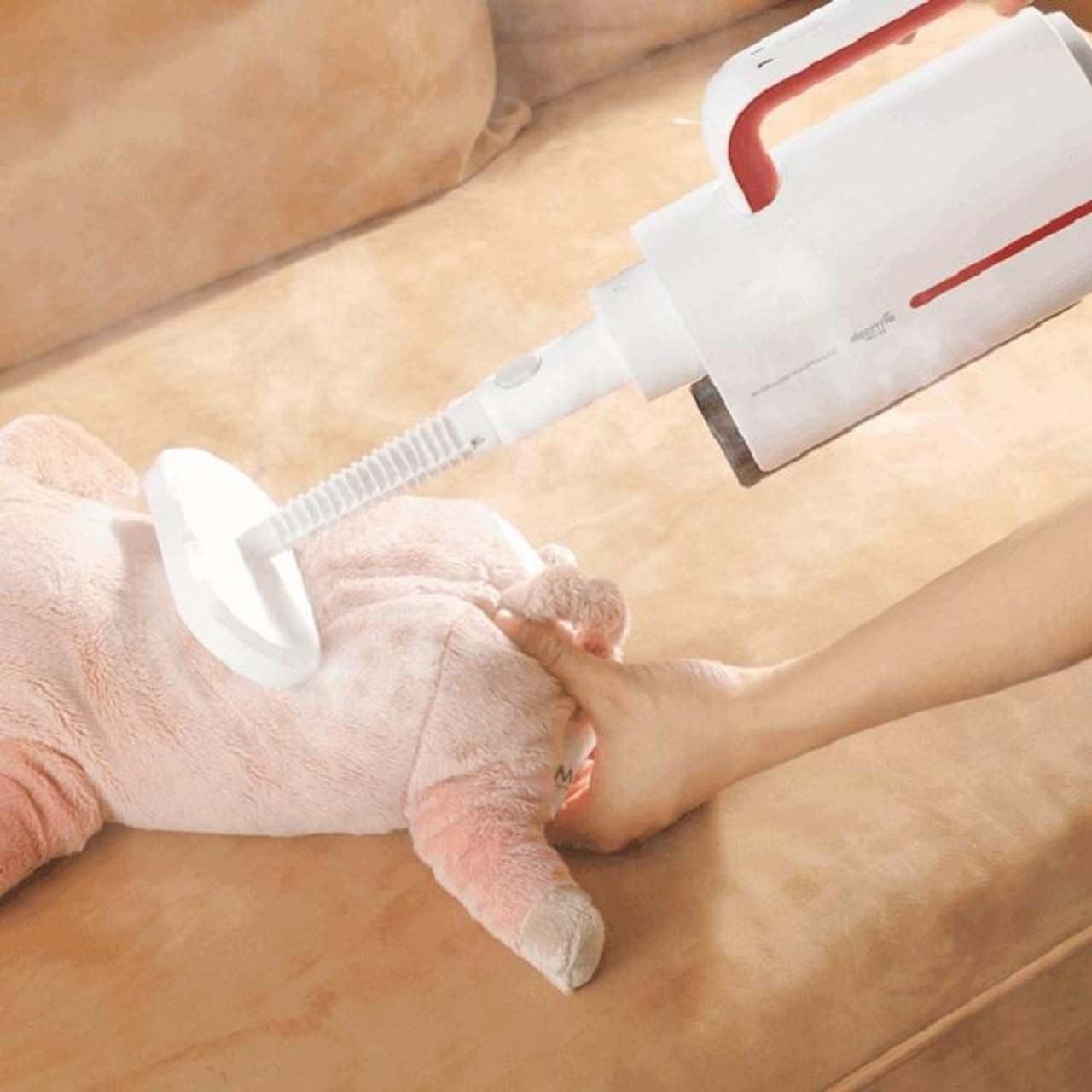 Xiaomi Deerma ZQ610 Multifunctional Handheld Steam Cleaner Anti-Dry Design Steamer Mop Sterilized Cleaner Removable Steam Mop. 