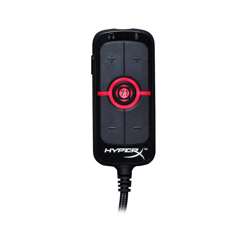 Kingston HyperX AMP USB Sound Card virtual 7.1 Surround Sound Built-in DPS Sound Card with 3.5mm Plug for Headset(HX-USCCAMSS-BK). 