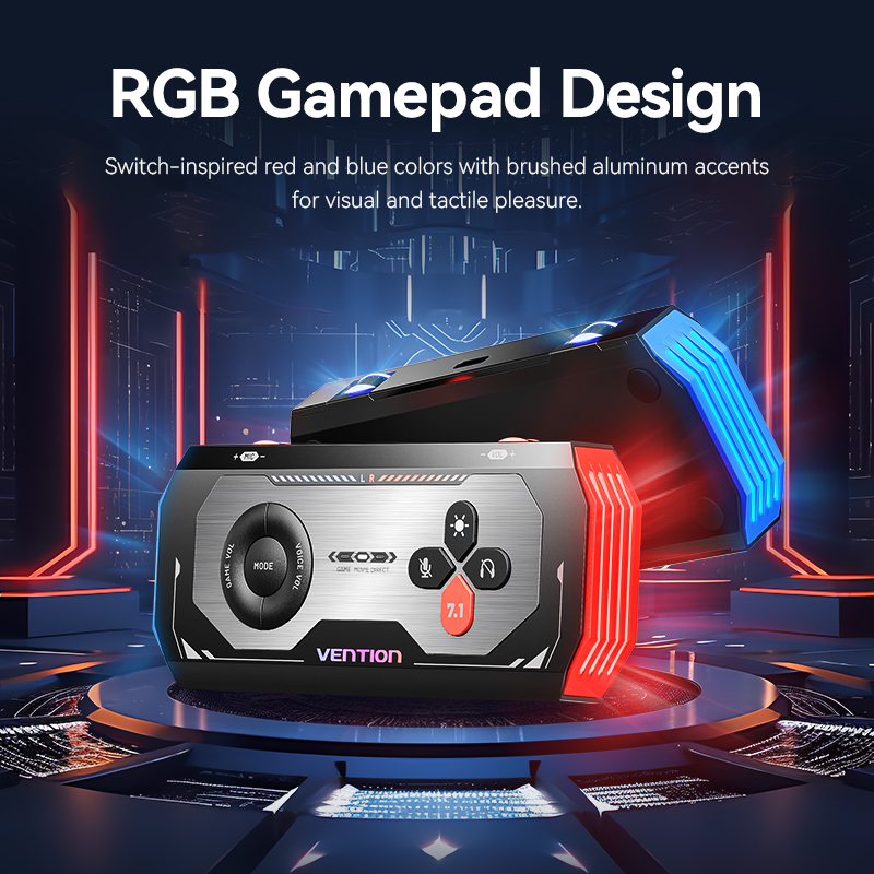 Vention Gaming USB Sound Card External Audio Amplifier with Volume Control Versatile Audio for PC Laptop PS4 PS5 Earphone Headset Desktop Microphone Soundcard Adapter. 