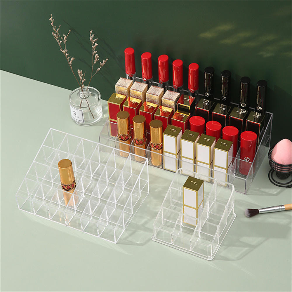 Lipstick Box Cosmetics Organizer Storage Box Lipstick Display Stand Nail Polish Holder. 