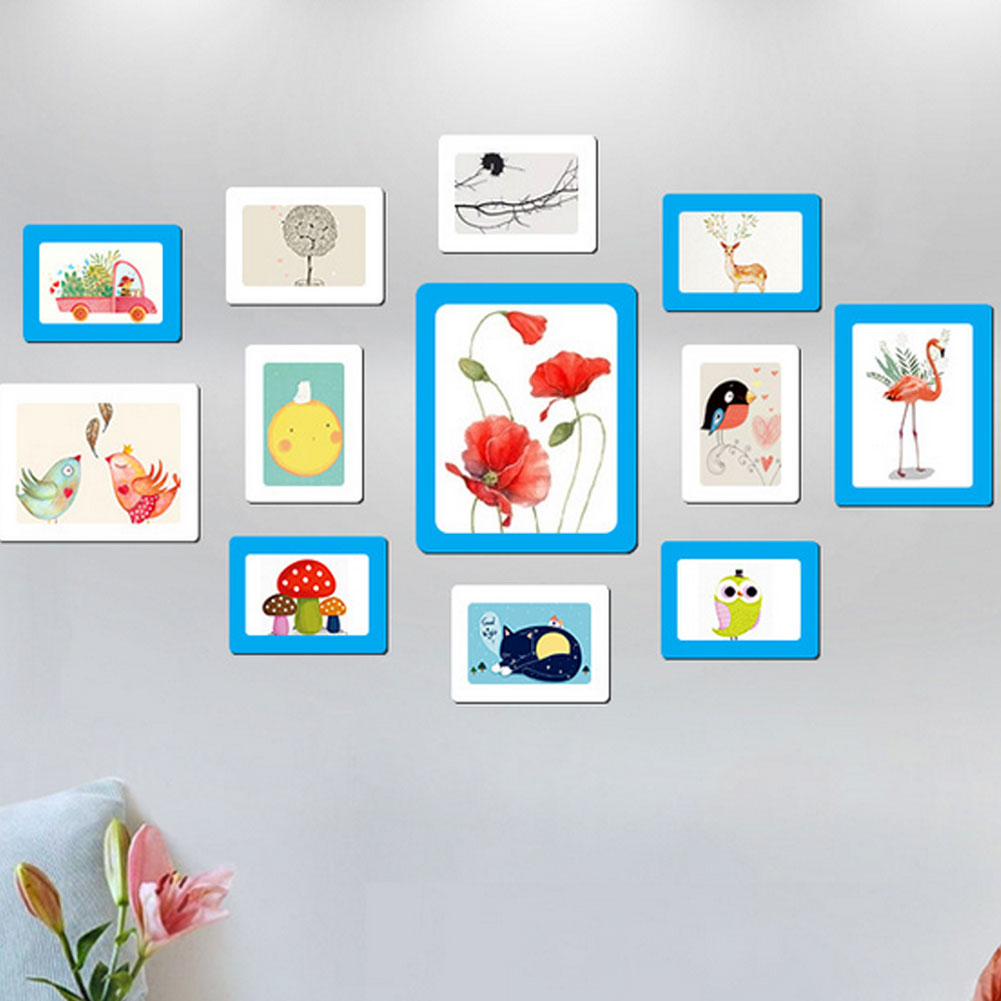 Mini Rectangle Magnetic Fridge Refrigerator Magnet Picture Photo Frame DIY Decor. 