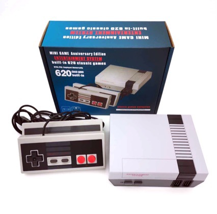 NES TV 8-bit game classic red and white console, built-in 620 FC games, hot selling. 