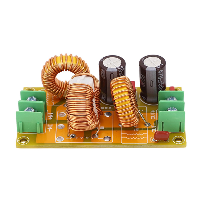 4A DC LC Filter FCC Car Audio High Frequency Filtering Low Pass Passive Electromagnetic Interference Filter Easy to Use