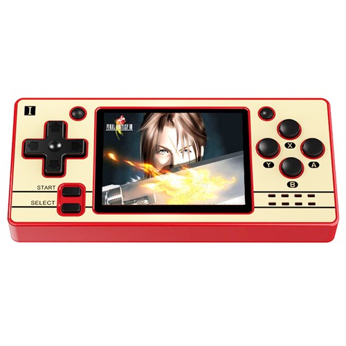 Powkiddy Q20 Mini Handheld Video Game Consoles Open Source Retro 2.4 Inch IPS Screen PS1 Game Player 64GB - Red