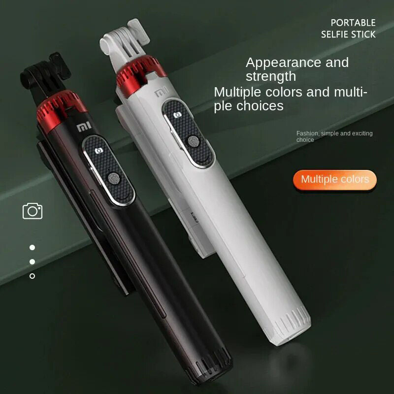 Xiaomi Tripod Selfie Stick Tripod Phone Holder Mobile Bluetooth Tripod Stand with Remote Control Ring Light Telescopic Rod. 