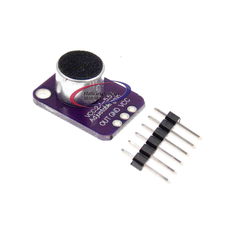 GY-MAX4466 electret microphone amplifier MAX4466 adjustable amplifier module DC 2.4-5V For Arduino. 