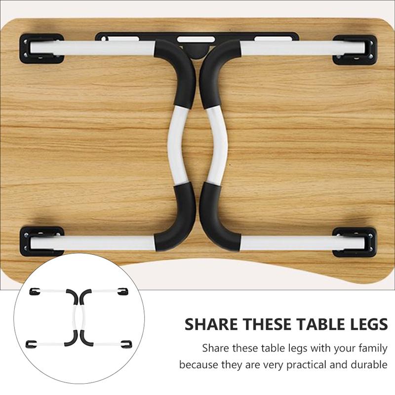 2Pcs Folding Bed Table Legs Sturdy Bed Computer Desk Legs Table Stands Bed Desk Folding Suprt Table Frame Table Leg. 