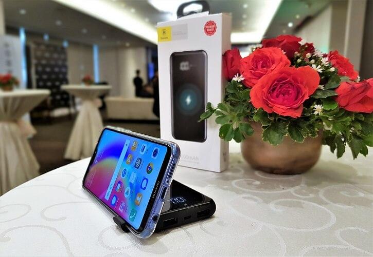 Baseus 8000mAh QI Wireless Power Bank Dual USB Fast Charging Power Bank For Samsung Galaxy Note 20 Note 20 Ultra S10 S10+ S9 S9Plus S8 S8+ S7 Edge S6 For iPhone X Xs Max Xr iPhone 8 8+. 