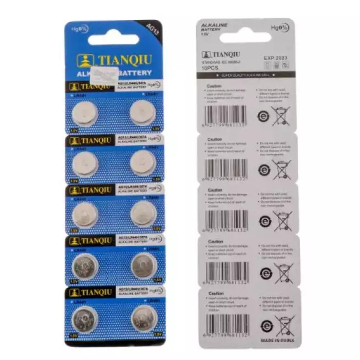 Alkaline Button Cell Battery Tianqiu AG13 /Coin Cell