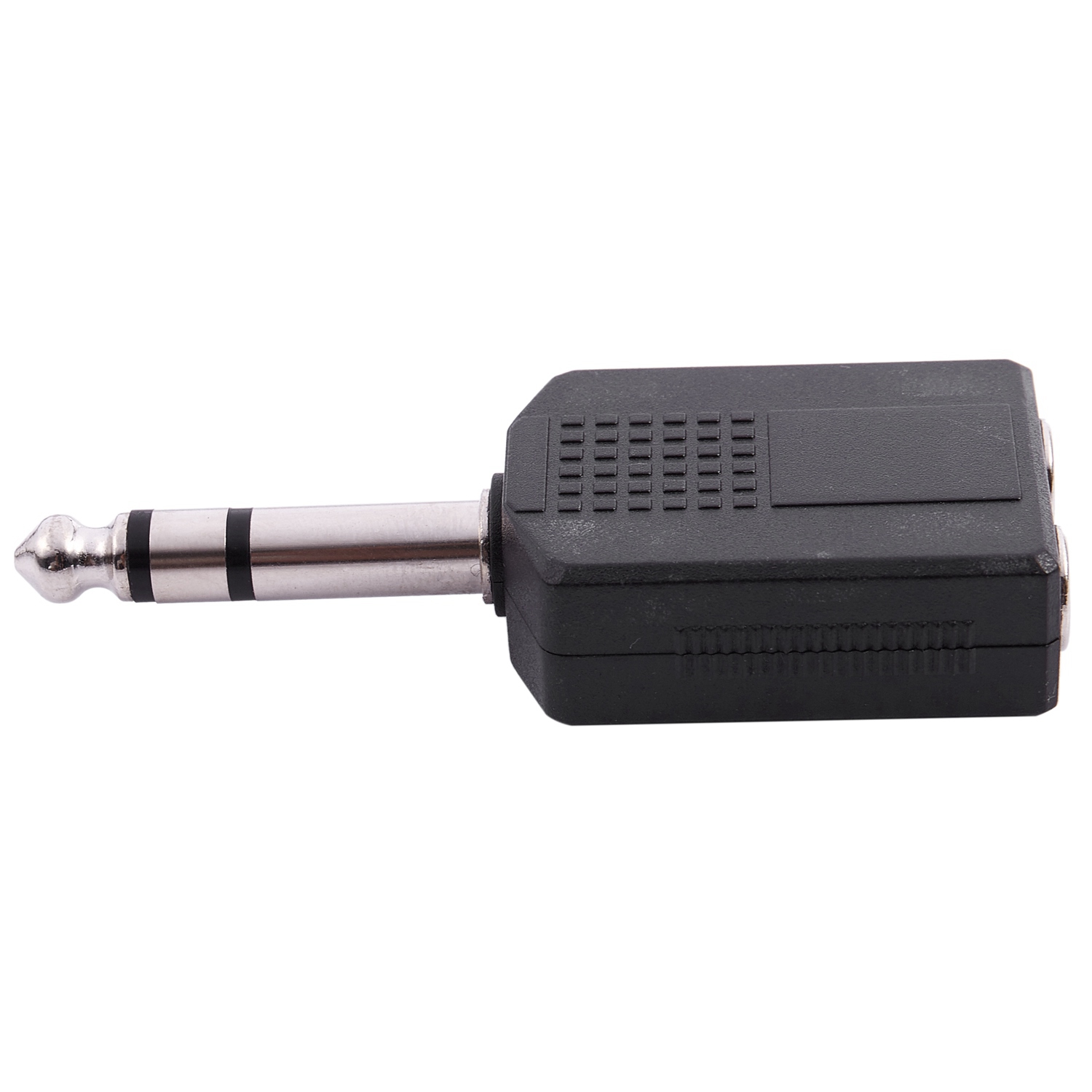 Headphone Adapter Gold Plug & Mono 6.35mm Male Plug to Dual 6.35mm Female Socket Splitter Adapter Connector