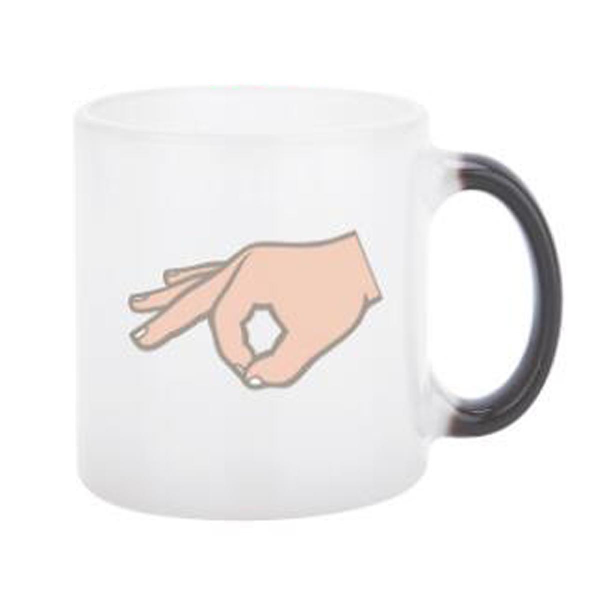 Circle Game Mug Heat Color Change Ball Gazer Lad Game Joke Funny Secret Santa. 