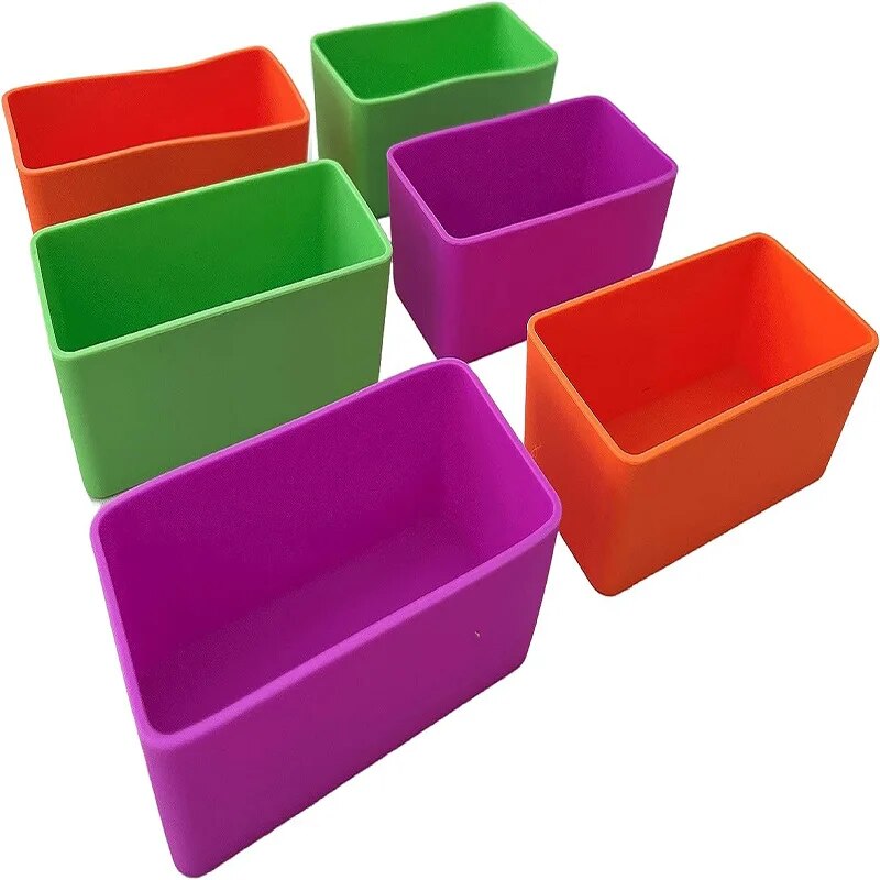【NEW】 Silicone Lunch Box Microwaveable Household Square Salad Dressing Compartment Artifact Lunch Box For Kids. 