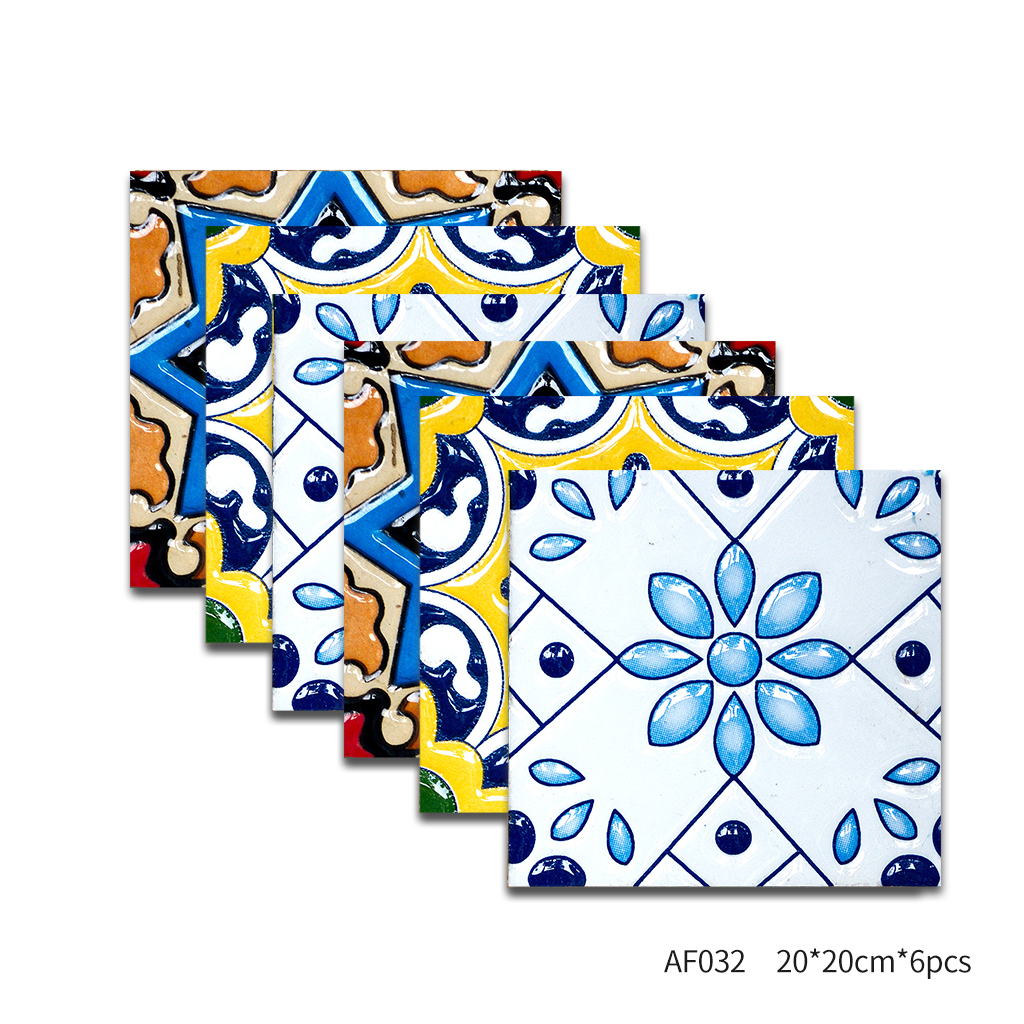 6pcs 20x20cm Self Adhesive Tile Sticker Waterproof Oil Proof Wall Decor For Kitchen Decor Buy Online At Best Prices In Bangladesh Daraz Com Bd