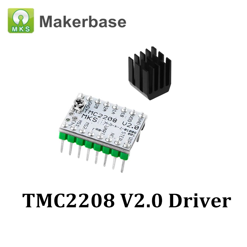 5PCS Makerbase MKS TMC2208 V2.0 Stepper Motor Driver StepStick 3D Printer Parts For ELF CY300 3D printer TMC2208. 