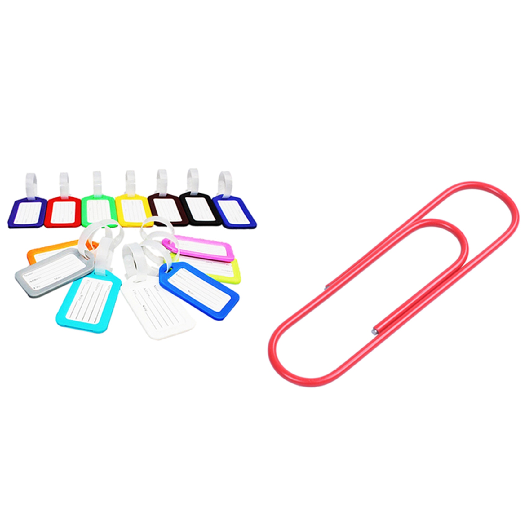 10 Travel Luggage Bag Tag Plastic 