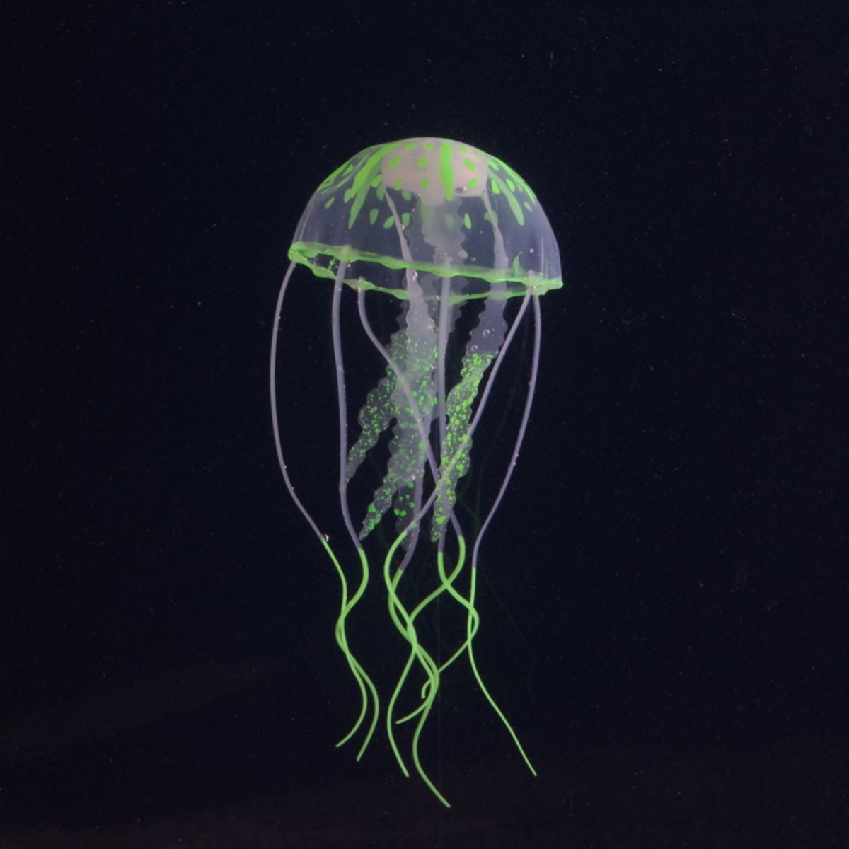 1 Pc Artificial Fluorescent Jellyfish Aquarium Decoration Silicone Fish Tank Simulation Landscape Goldfish Tank Landscaping