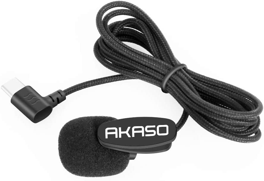 AKASO Brave 7/ Brave 8/ Brave 6 Plus External Microphone Brave 7/ Brave 8/ Brave 6 Plus Action Camera Only (Type-C Port). 