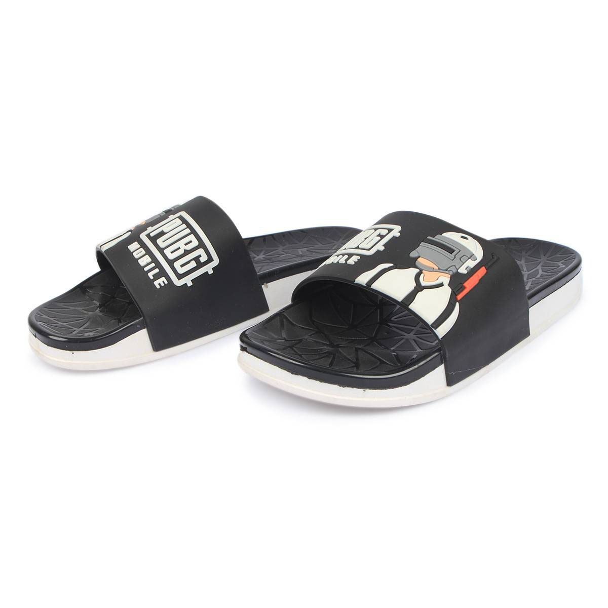 PUBG Black Color Stylist Rubber Sandal 