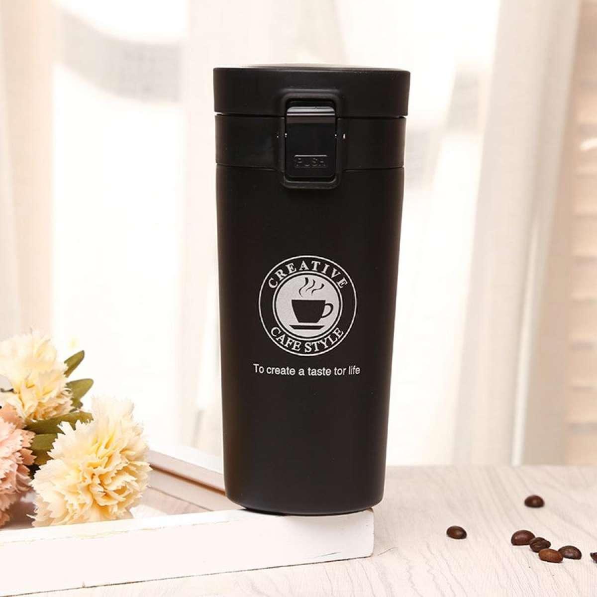 Hot Fashion 380ml Stainless Steel Coffee Mugs Insulated Water Bottle  Tumbler Thermos Cup Vacuum Flask Premium Travel Coffee Mug - AliExpress