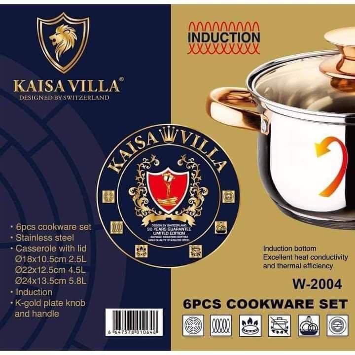 Kaisa Villa 6 Pieces Cookware Set. 