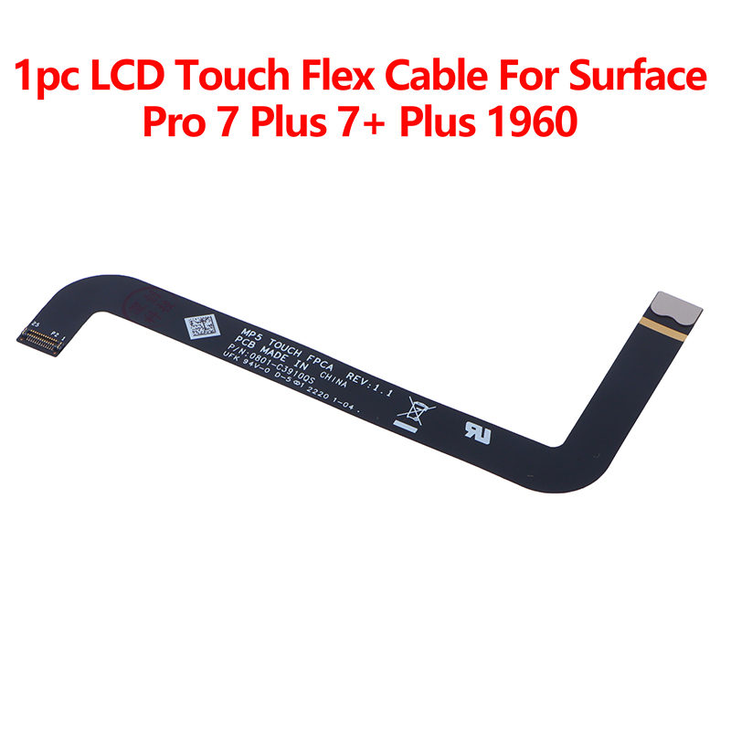 1Pc LCD Display Touch Screen Digitizer Flex Cable For Surface Pro 7 Plus 7+ Plus 1960 Screen Cable Replacement Parts Tetuo. 