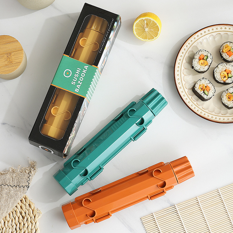 Easy Sushi Maker Striped Sushi Mold Gimbap Making Machine Kitchen Supplies Laver-Wrappedrice Rice Roll Kimbob Making Tool Set. 