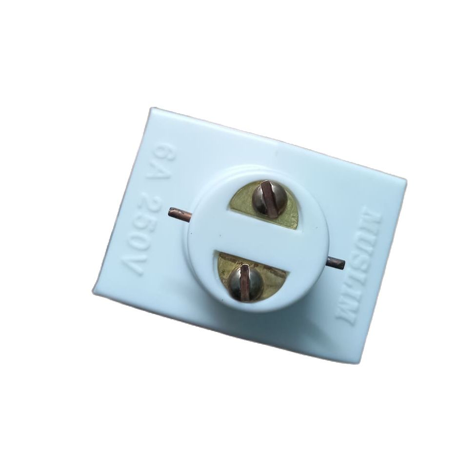 Pin Holder 2 Point Socket Converter Adapters Electrical Multifunctional Socket AC 250V 6A 2 Pin Parallel Adapter Socket LED Light Bulb Socket Holder Plug Converter 2 Point Socket - multi plug. 