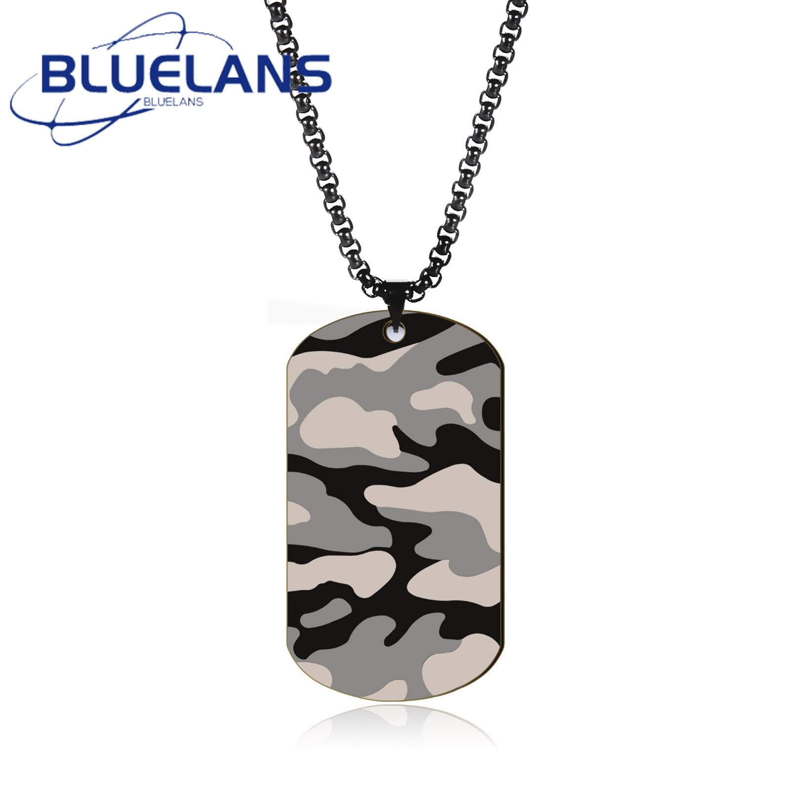 Men Necklace Box Chain Men Dog Tag Chain Necklace Fashion Accessory