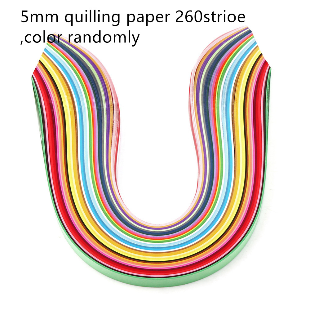 Handmade Craft quill tools Epoxy bottles Quilling Paper 3mm/ 5mm width 39cm Strips Paper Quilling Craft DIY Decoration Amour zii. 