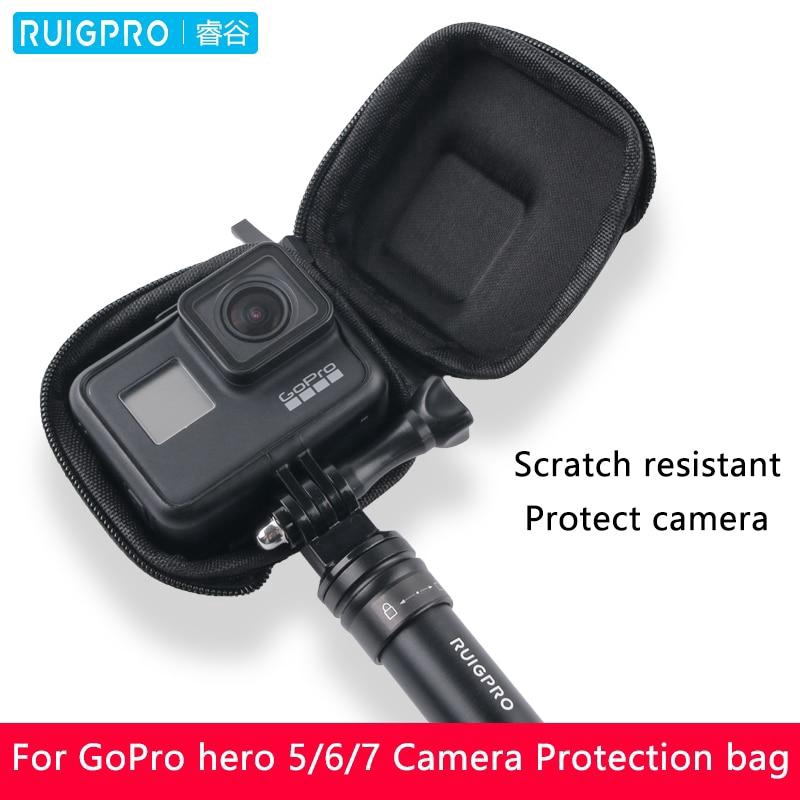 (New)for GoPro hero black 10/9/8/7/6/5/4 Action Camera Protect Bag torage mall EVA Mini Cae ide open