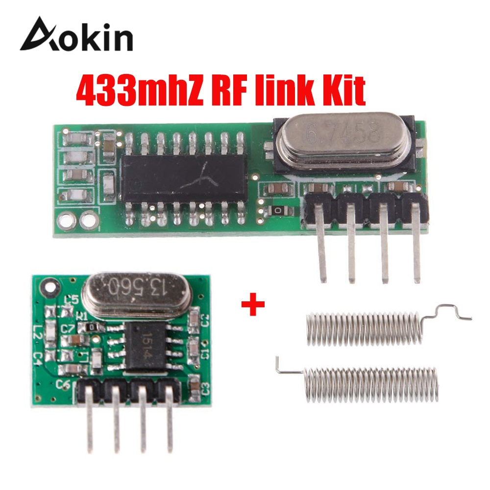 【Mary DAI Store】433 Mhz Superheterodyne Receiver and Transmitter Module Remote controls For Arduino uno Wireless module Diy. 