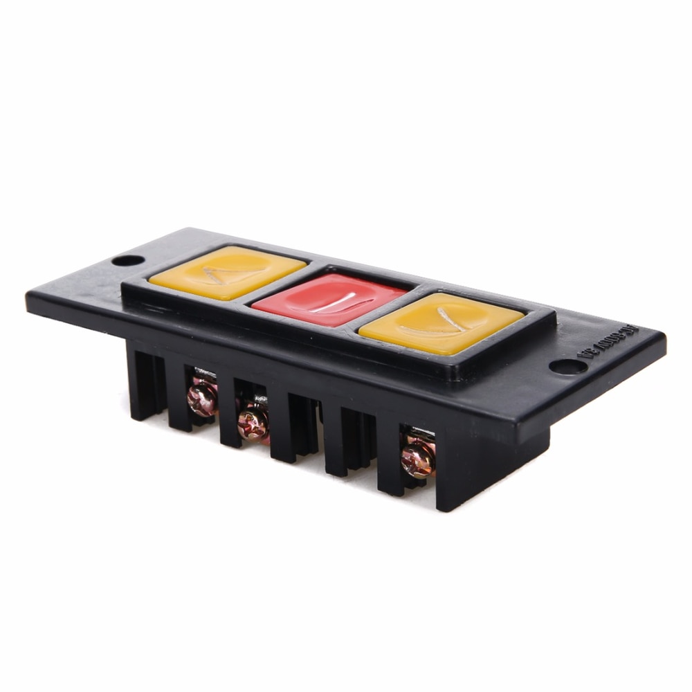 【Broad Sunlight shop】Up Down Stop 3 Buttons Switch Black Plastic Housing Push Button Switches For Electric Roller Shutter ty Door. 
