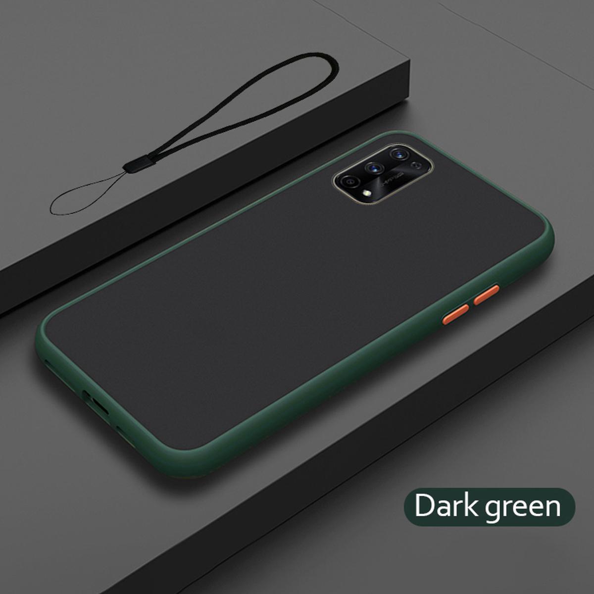 Realme 7 Pro Shockproof matte frosted and smoky transparent phone back Cover Case