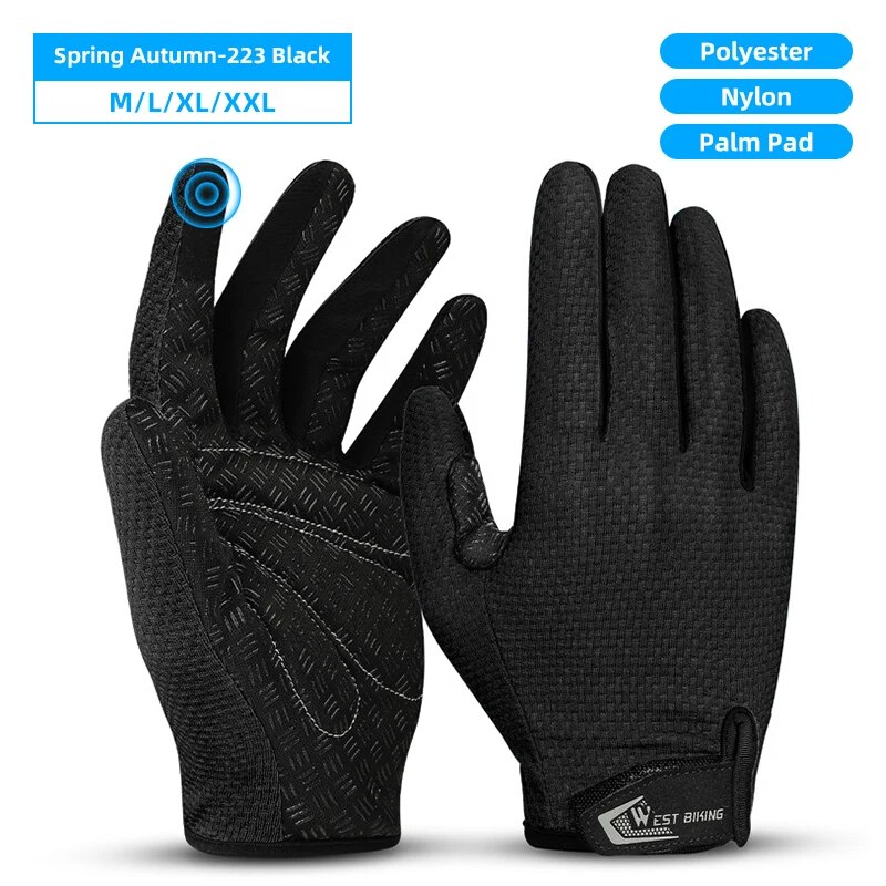 WEST BIKING Spring Summer Sports Fitness Cycling Gloves Touch