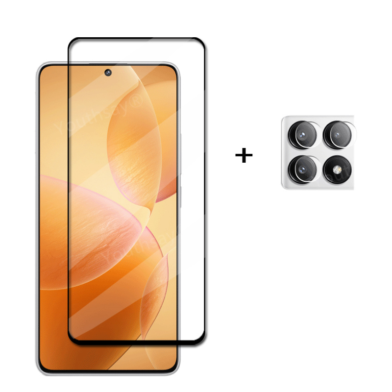 Poco F protective lens film ro screen protector o F6 P Xiaomi Poc6 Pro Poco F6 in 1 glass full coverage tempered glass suitable for 6 Pro. 