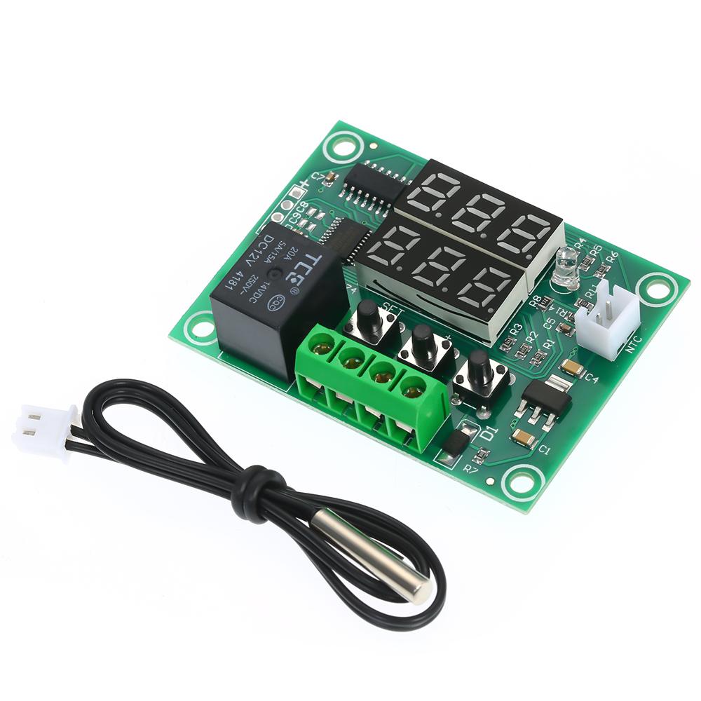 KOGEEK XH-W1219 Digital Temperature Controller Dual Digital Thermostat Ther-mo-meter Heating & Cooling Control Module Dual Digital Temperature Control Module PCB Board