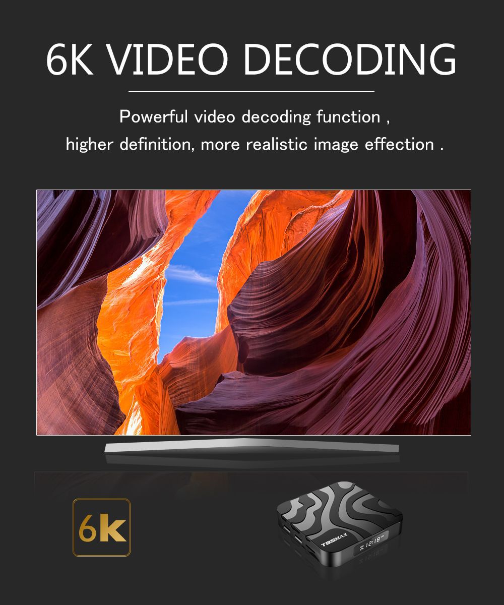 T95 MAX Android 12 OS Smart TV Box Allwinner H618 2.4G 5G Dual Wifi 6K BT4.0 H.265 64G Set Top Box 4GB/64GB Media Player. 