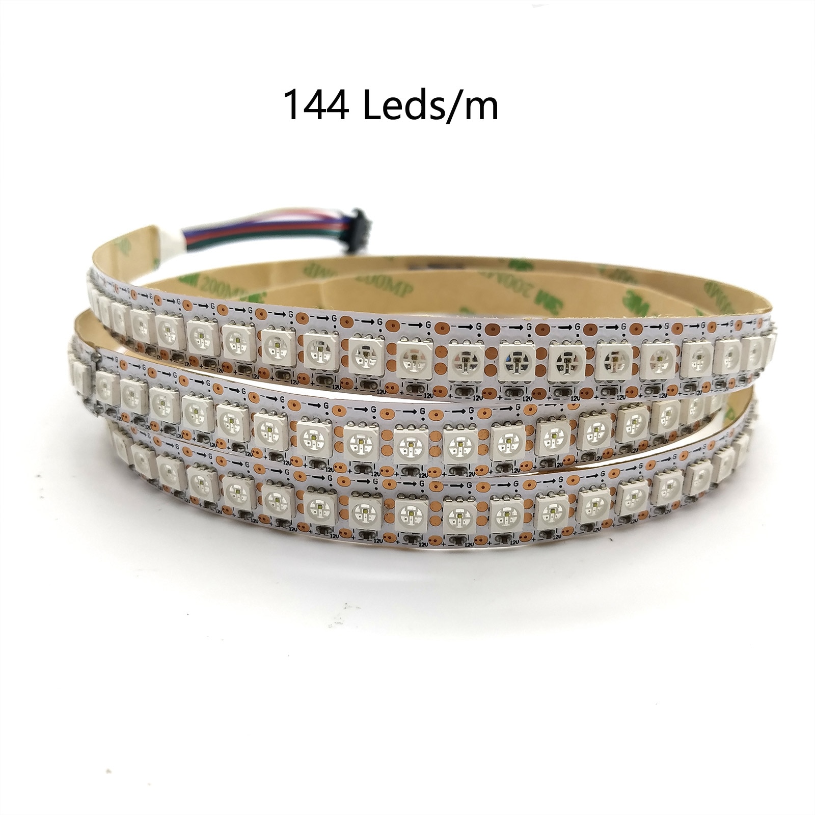 12V WS2815 LED Strip Lights WS2812B WS2813 Updated Individually Addressable LED Dual- 30/60/144 Leds/m-Black PCB-1m 30 IP30--. 