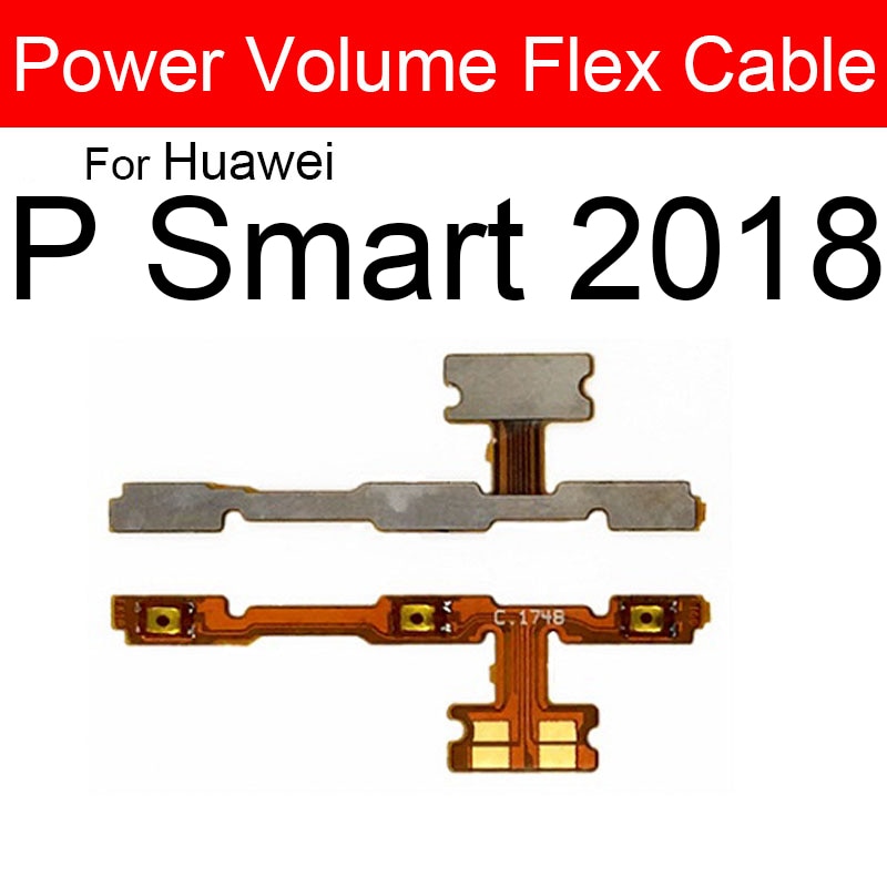 Power Volume Side Buttons Flex Cable For Huawei P Smart Plus 2018 2019 2020 2021 P Smart S Z Pro Power Switch Flex Ribbon Repair. 