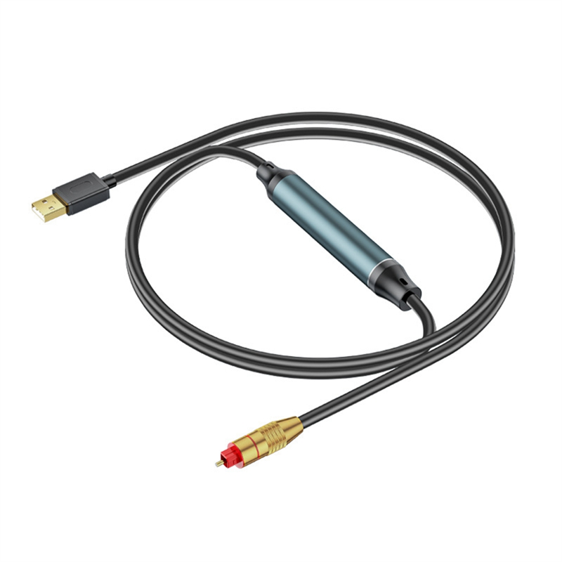 USB to Optical Audio Adapter USB A to Fiber Optic Audio SPDIF Port