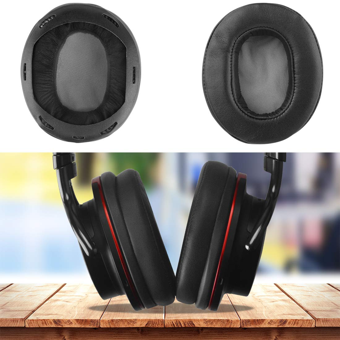 AC Headphones 1A 1AD Protector, MD, Cushion, Headband Change Ear Pads, Ear Cushions-1A for Sony MDRR-1ADAC MDR MDR-1R MK2 1RBT. 