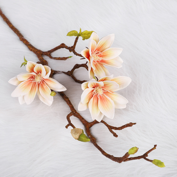 Oulifei Gradient Artificial Flower Simulation Magnolia Chinese Yulanxiang Water Lily Artificial Flowers Simulation Magnolia. 