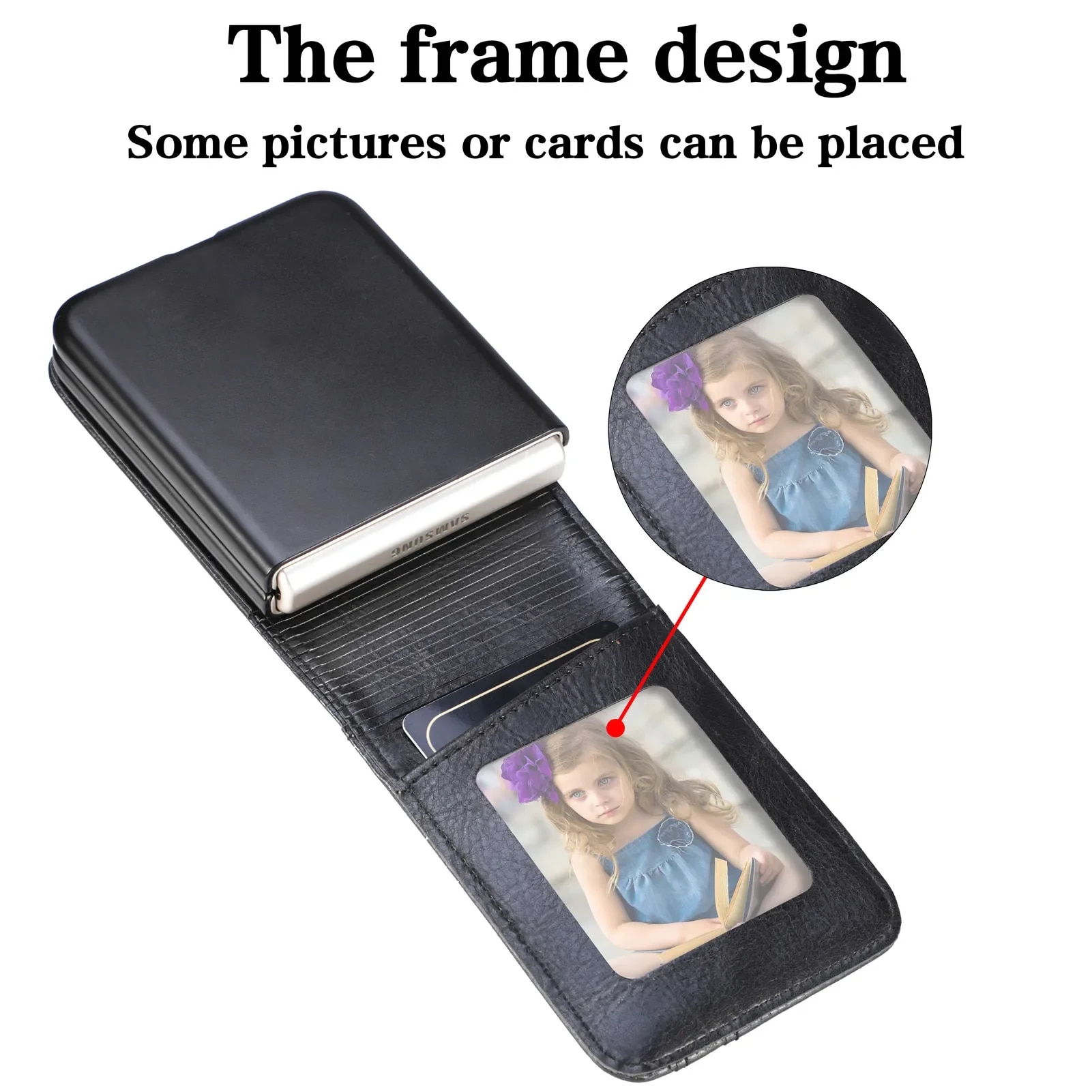 Plain Slim Leather Wallet Bag Case for Samsung Galaxy Z Flip 3 5 Flip5 Flip4 Flip3 5G Flip 4 2 flip2 Card Slot Cover Cases Solo Yolo. 